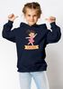 Kinder Hoodie Mädchen mit Namen undFußball Design | Grafik Print im Comicstil| Mädchengeschenk personalisiert Moonworks®preview