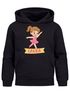 Kinder Hoodie Mädchen mit Namen undFußball Design | Grafik Print im Comicstil| Mädchengeschenk personalisiert Moonworks®preview