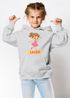 Kinder Hoodie Mädchen mit Namen undFußball Design | Grafik Print im Comicstil| Mädchengeschenk personalisiert Moonworks®preview