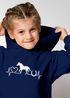 Kinder Hoodie Mädchen Pferde Motiv Mädchengeschenke Herzschlag Pferde Print SpecialMe®preview