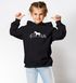 Kinder Hoodie Mädchen Pferde Motiv Mädchengeschenke Herzschlag Pferde Print SpecialMe®preview