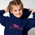 Kinder Hoodie Mädchen Pferde Print Aufdruck Mädchengeschenke Reiterin Pferdeliebhaber Pferdemädchen SpecialMe®preview