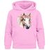 Kinder Hoodie Mädchen Pferdekopf mit Blumen Mädchengeschenke Pferde Print Aufdruck SpecialMe®preview