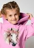 Kinder Hoodie Mädchen Pferdekopf mit Blumen Mädchengeschenke Pferde Print Aufdruck SpecialMe®preview