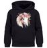 Kinder Hoodie Mädchen Pferdekopf mit Blumen Mädchengeschenke Pferde Print Aufdruck SpecialMe®preview