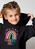 Kinder Hoodie Mädchen Regenboden Schulkind 2025 Einschulung personalisierte Geschenke zur Einschulung mit Namen SpecialMe®preview