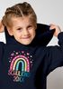 Kinder Hoodie Mädchen Regenboden Schulkind 2025 Einschulung personalisierte Geschenke zur Einschulung mit Namen SpecialMe®preview