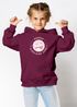 Kinder Hoodie Mädchen Schulkind 2025 Comic-Grafik Smile personalisiert mit Name Jahreszahl  Geschenke zur Einschulung Moonworks®preview
