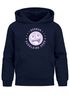 Kinder Hoodie Mädchen Schulkind 2025 Comic-Grafik Smile personalisiert mit Name Jahreszahl  Geschenke zur Einschulung Moonworks®preview