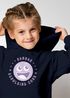 Kinder Hoodie Mädchen Schulkind 2025 Comic-Grafik Smile personalisiert mit Name Jahreszahl  Geschenke zur Einschulung Moonworks®preview