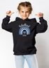 Kinder Hoodie Mädchen Schulkind 2025 Regenbogen Herz Einschulung Geschenk personalisiert mit Namen Errste Klasse SpecialMe®preview
