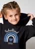 Kinder Hoodie Mädchen Schulkind 2025 Regenbogen Herz Einschulung Geschenk personalisiert mit Namen Errste Klasse SpecialMe®preview