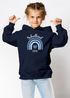 Kinder Hoodie Mädchen Schulkind 2025 Regenbogen Herz Einschulung Geschenk personalisiert mit Namen Errste Klasse SpecialMe®preview