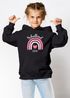 Kinder Hoodie Mädchen Schulkind 2025 Regenbogen Herz Einschulung Geschenk personalisiert mit Namen Errste Klasse SpecialMe®preview