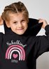 Kinder Hoodie Mädchen Schulkind 2025 Regenbogen Herz Einschulung Geschenk personalisiert mit Namen Errste Klasse SpecialMe®preview