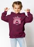 Kinder Hoodie Mädchen Schulkind 2025 Regenbogen Herz Einschulung Geschenk personalisiert mit Namen Errste Klasse SpecialMe®preview