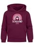 Kinder Hoodie Mädchen Schulkind 2025 Regenbogen Herz Einschulung Geschenk personalisiert mit Namen Errste Klasse SpecialMe®preview
