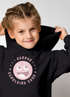 Kinder Hoodie Mädchen Schulkind 2026 Comic-Grafik Smile personalisiert mit Name Jahreszahl Geschenke zur Einschulung Moonworks®preview
