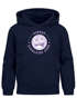 Kinder Hoodie Mädchen Schulkind 2026 Comic-Grafik Smile personalisiert mit Name Jahreszahl Geschenke zur Einschulung Moonworks®preview