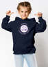 Kinder Hoodie Mädchen Schulkind 2026 Comic-Grafik Smile personalisiert mit Name Jahreszahl Geschenke zur Einschulung Moonworks®preview