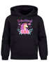 Kinder Hoodie Mädchen Schulkind 2026 Einhorn Blumen Einschulung Geschenke mit Einschulungsjahr personalisiert SpecialMe®preview
