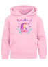 Kinder Hoodie Mädchen Schulkind 2026 Einhorn Blumen Einschulung Geschenke mit Einschulungsjahr personalisiert SpecialMe®preview