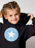 Kinder Hoodie Mädchen Schulkind 2026 personalisiert mit Name Stern-Grafik Geschenkidee zur Einschulung Moonworks®preview