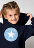 Kinder Hoodie Mädchen Schulkind 2026 personalisiert mit Name Stern-Grafik Geschenkidee zur Einschulung Moonworks®preview