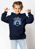 Kinder Hoodie Mädchen Schulkind 2026 Regenbogen Herz Einschulung Geschenk personalisiert mit Namen Errste Klasse SpecialMe®preview