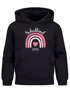 Kinder Hoodie Mädchen Schulkind 2026 Regenbogen Herz Einschulung Geschenk personalisiert mit Namen Errste Klasse SpecialMe®preview