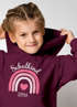 Kinder Hoodie Mädchen Schulkind 2026 Regenbogen Herz Einschulung Geschenk personalisiert mit Namen Errste Klasse SpecialMe®preview