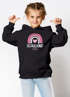 Kinder Hoodie Mädchen Schulkind 2026 Regenbogen Herz Einschulung Geschenk personalisiert mit Namen Errste Klasse SpecialMe®preview