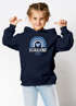 Kinder Hoodie Mädchen Schulkind 2026 Regenbogen Herz Einschulung Geschenk personalisiert mit Namen Errste Klasse SpecialMe®preview