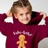 Kinder Hoodie Mädchen Weihnachtspullover Lebkuchenmann Schriftzug Kekstester Jahreszahl personalisierbar Weihnachtsoutfit Moonworks®preview