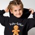 Kinder Hoodie Mädchen Weihnachtspullover Lebkuchenmann Schriftzug Kekstester Jahreszahl personalisierbar Weihnachtsoutfit Moonworks®preview
