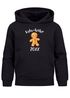 Kinder Hoodie Mädchen Weihnachtspullover Lebkuchenmann Schriftzug Kekstester Jahreszahl personalisierbar Weihnachtsoutfit Moonworks®preview