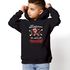 Kinder Hoodie Spruch Lustig Weihnachtsmann die waren alle unartig Weihnachtspullover Jungen Mädchen Weihnachtsoutfit Kinder Moonworks®preview