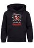 Kinder Hoodie Spruch Lustig Weihnachtsmann die waren alle unartig Weihnachtspullover Jungen Mädchen Weihnachtsoutfit Kinder Moonworks®preview