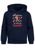 Kinder Hoodie Spruch Lustig Weihnachtsmann die waren alle unartig Weihnachtspullover Jungen Mädchen Weihnachtsoutfit Kinder Moonworks®preview