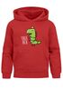 Kinder Hoodie Tree Rex Weihnachtspullover Dino Saurier DesignWeihnachtspullover Jungen Mädchen Weihnachtsoutfit Moonworks®preview