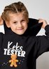 Kinder Hoodie Weihnachtspullover Mädchen Kekstester Lebkuchenmann Weihnachtsoutfit Lustig Kinder Moonworks®preview