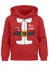 Kinder Hoodie Weihnachtspullover Team Santa Claus Weihnachtsmann Design Jungen Mädchen Weihnachtsoutfit Kinder Moonworks®preview