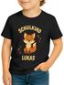 Kinder Jungen T-Shirt Aufschrift Schulkind mit Name personalisiert Motivshirt Löwe Fuchs Geschenkidee Einschulung 2025 SpecialMe®preview
