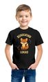Kinder Jungen T-Shirt Aufschrift Schulkind mit Name personalisiert Motivshirt Löwe Fuchs Geschenkidee Einschulung 2025 SpecialMe®preview
