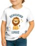 Kinder Jungen T-Shirt Aufschrift Schulkind mit Name personalisiert Motivshirt Löwe Fuchs Geschenkidee Einschulung 2025 SpecialMe®preview