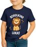 Kinder Jungen T-Shirt Aufschrift Schulkind mit Name personalisiert Motivshirt Löwe Fuchs Geschenkidee Einschulung 2025 SpecialMe®preview