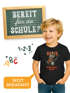Kinder Jungen T-Shirt Buchstaben ABCD Schulkind mit Einschulungsjahr personalisierbar | Geschenk für Dino-Fans zum Schulstart Moonworks®preview