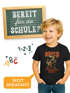 Kinder Jungen T-Shirt Buchstaben ABCD Schulkind mit Einschulungsjahr personalisierbar | Geschenk für Dino-Fans zum Schulstart Moonworks®preview