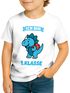 Kinder Jungen T-Shirt Einschulung 2025 Dino Spruch Ich bin erste Klasse Geschenkidee Schulkind Schulanfang Moonworks®preview