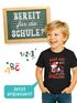 Kinder Jungen T-Shirt Einschulung 2025 Fuchs Spruch Pass auf ich bin jetzt Schulkind Geschenk Schulanfang SpecialMe®preview